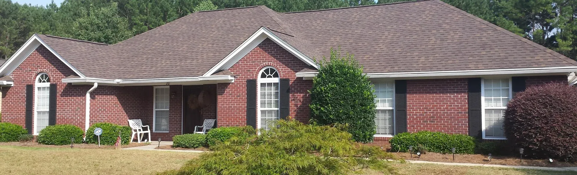 Life Style Roofing crew installing a new residential roof in southern Georgia